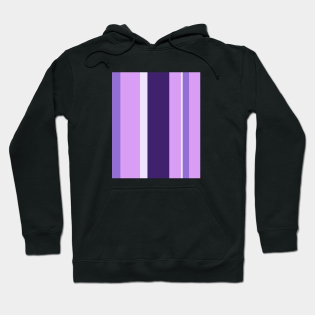 Purple stripes Hoodie by pepques